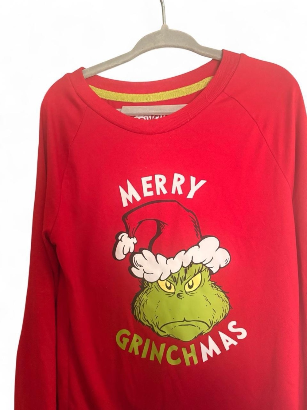 Red 'Merry Grinchmas' Kids Holiday Pajama Set